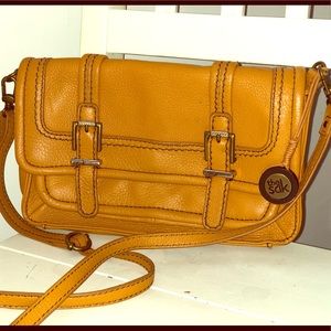 The Sak leather crossbody satchel bag